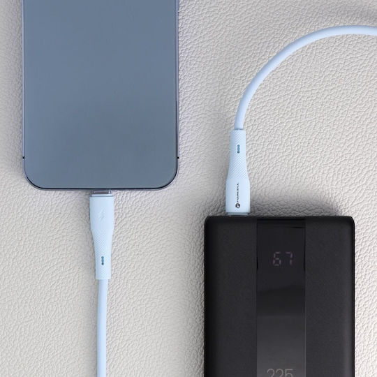 Forcell Редовна USB-C към Lightning кабел 27W Син 1м