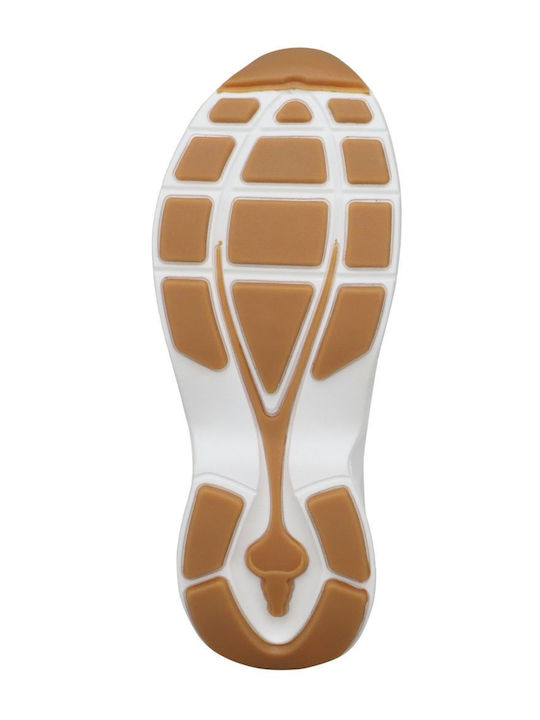 Knockout Met Damen Sneakers Gold-Weiß Gold