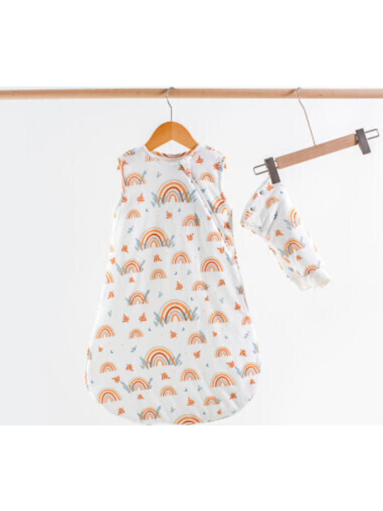 abo Autumn Sleeping Bag Bag Me Rainbow & Leaves