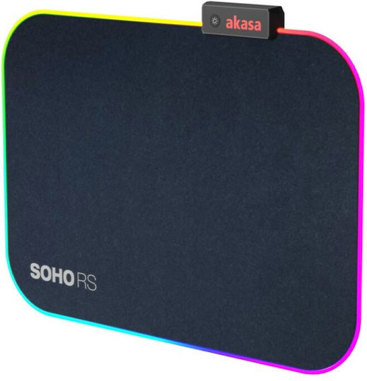 Akasa Soho RS Gaming Mauspad Mittel (350mm) mit RGB-Beleuchtung Schwarz