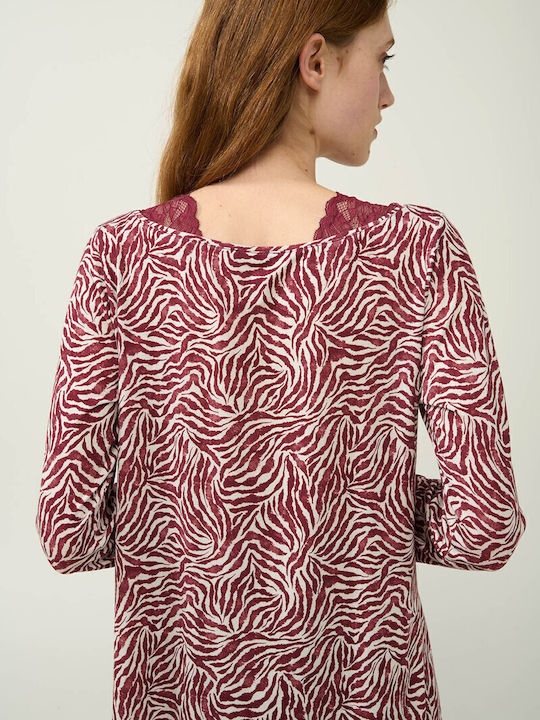 Vamp Winter Damen Pyjama-Set Red Windsor