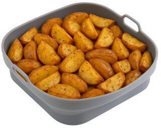 Στρογγυλή Σιλικόνη Φόρμα για Air Fryer 19.7 εκ Επαναχρησιμοποιούμενη Χωρίς BPA Κατάλληλη για Τρόφιμα