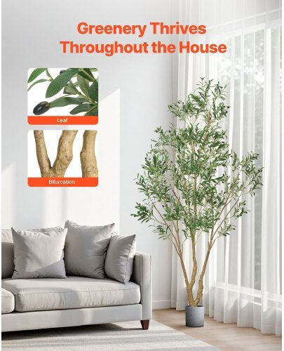 Vevor 240cm Artificial Olive Potted Plant For Home Office Spaces Rzs8ftglsslx8ojbj001v0