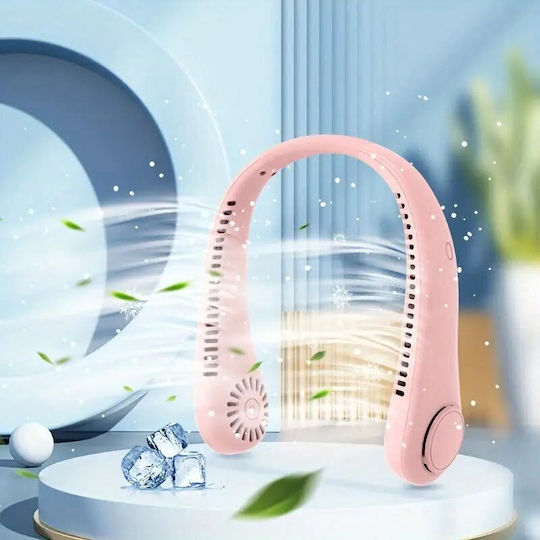 X9 Vaneless Hängender Hals USB Ohne Flügel Fan Schwarz