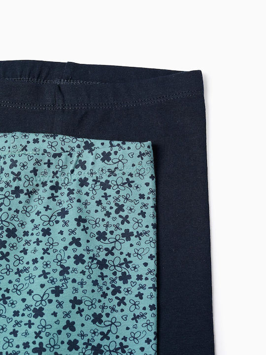 Set Kinder Leggings Lang Blue