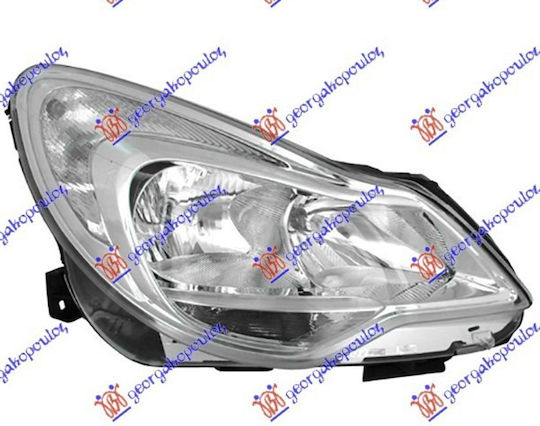 Tyc Δεξί Μπροστινό Φανάρι για Opel Corsa