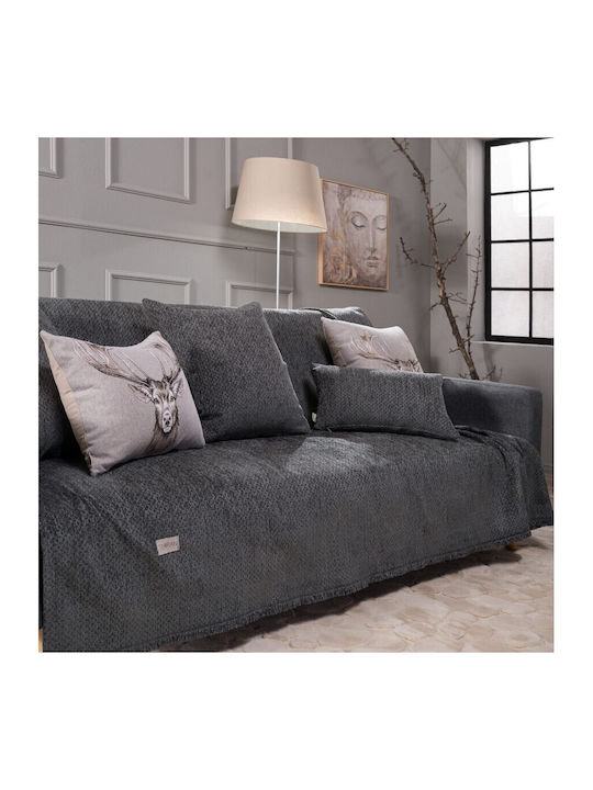 Teoran Richmond Ριχτάρι Τετραθέσιου Καναπέ Chenille 180x350εκ. 11 52017407