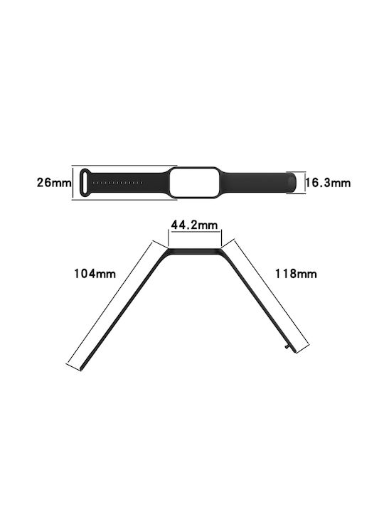 Armband Silikon Hellblau (Redmi Smart Band 2)