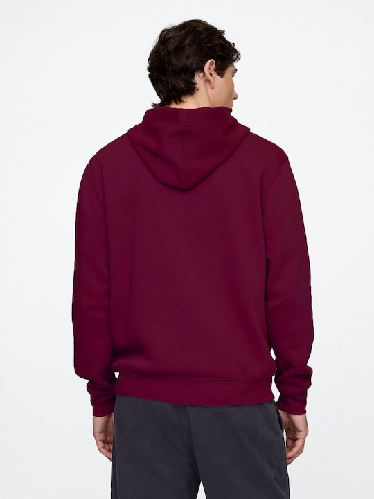 Ζακέτα με Κουκούλα Tuscan Red