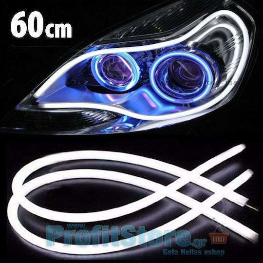 Bandă LED Decorativă pentru Faruri Auto Culoare Alb Rece