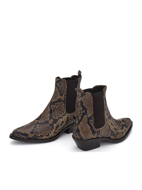 Leather Women's Chelsea Boots Brown