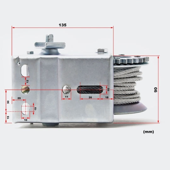 Wiltoc Εργάτης Τρέιλερ Χειροκίνητος 550kg