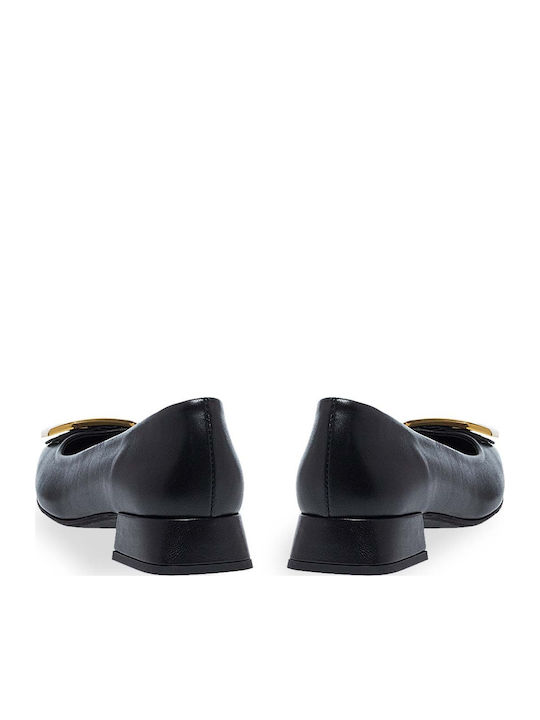 Leder Pumps Schwarz