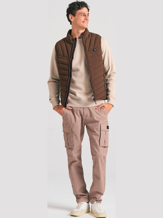 Ärmellos Jacke Puffer Braun