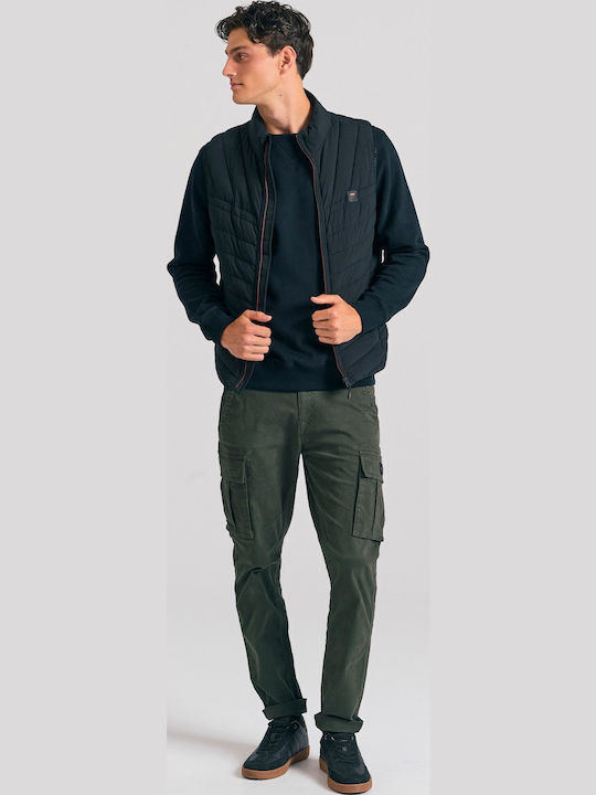 Ärmellos Jacke Puffer Schwarz