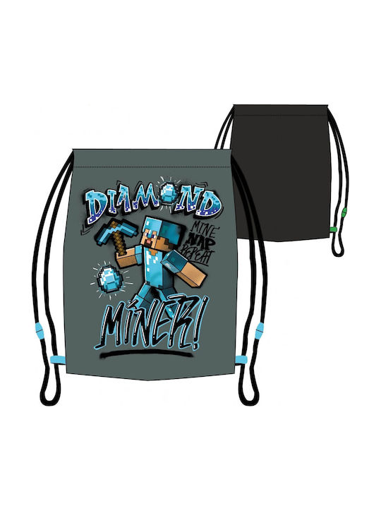 Minecraft Kinder Rucksack Beuteltasche Gray 37cmx32cmcm