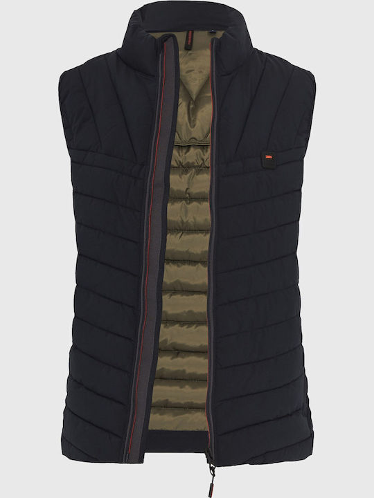 Ärmellos Jacke Puffer Marineblau