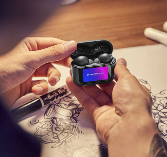 Energy Sistem Display ANC In-ear Bluetooth Handsfree Căști cu Carcasă de Încărcare Grafit