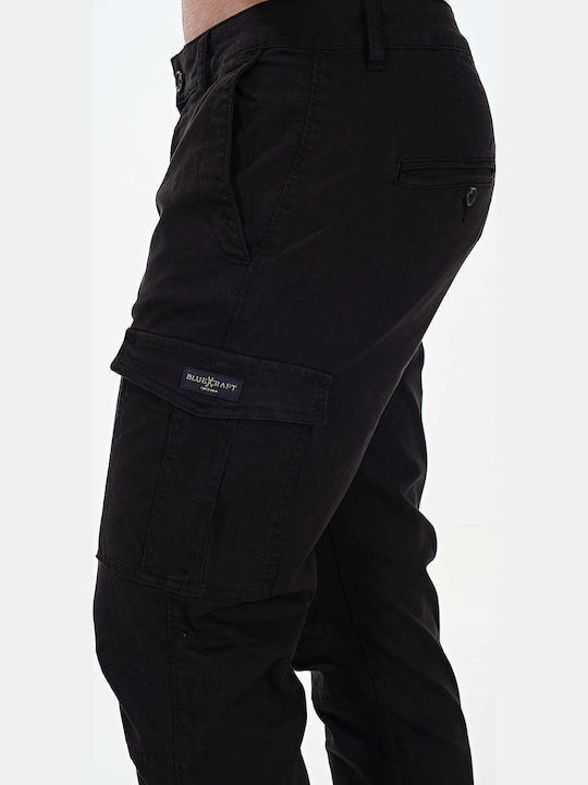 Men's Trousers Cargo Elastic Black