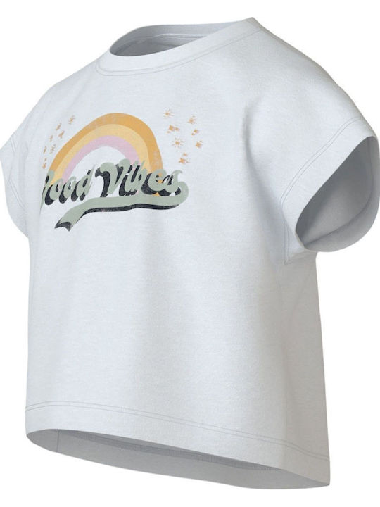 Kids' Crop Top Short Sleeve White