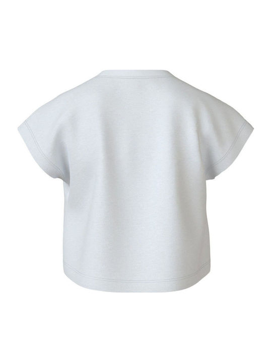Kids' Crop Top Short Sleeve White