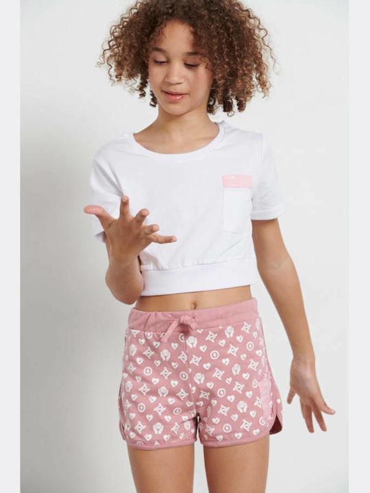 Kids' Crop Top Short Sleeve White One World