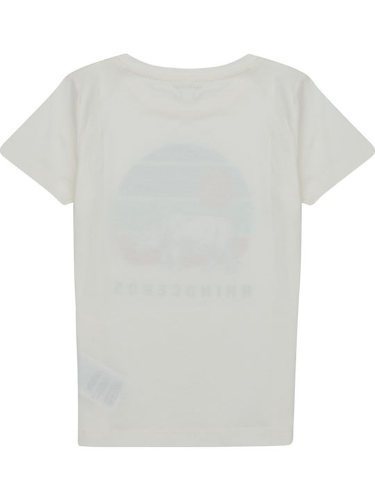 Παιδικό T-shirt Λευκό Jet Stream