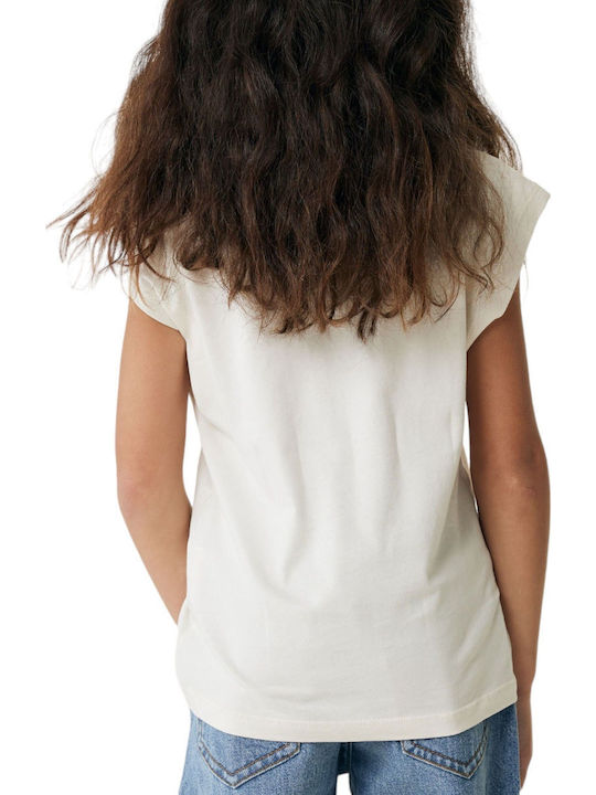 Kinderhemd Ärmellos Off White