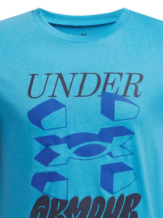 Kinder-T-Shirt Hellblau Logo