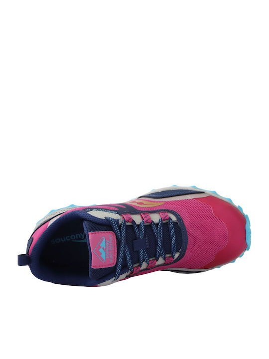 Peregrine 12 Shield Αδιάβροχα Αθλητικά Παιδικά Παπούτσια Running με Κορδόνια Navy Blue / Turquoise
