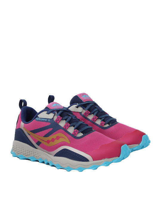 Peregrine 12 Shield Αδιάβροχα Αθλητικά Παιδικά Παπούτσια Running με Κορδόνια Navy Blue / Turquoise