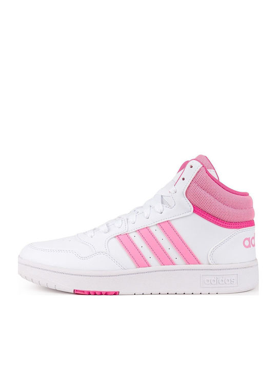 Hoops Hoops Mid 3.0 Kids Sports Shoes Basketball with Laces White