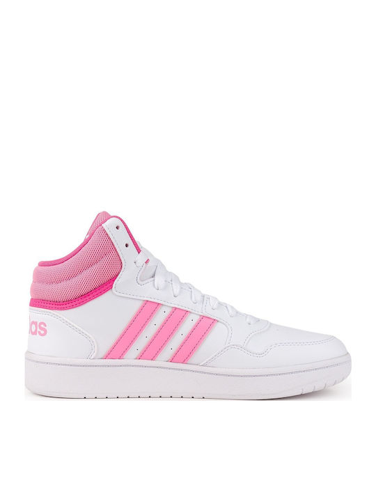Hoops Hoops Mid 3.0 Kids Sports Shoes Basketball with Laces White