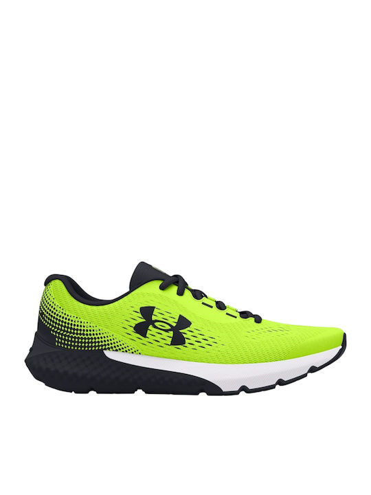 Charged Rogue 4 Kids Sports Shoes Running with Laces Yellow