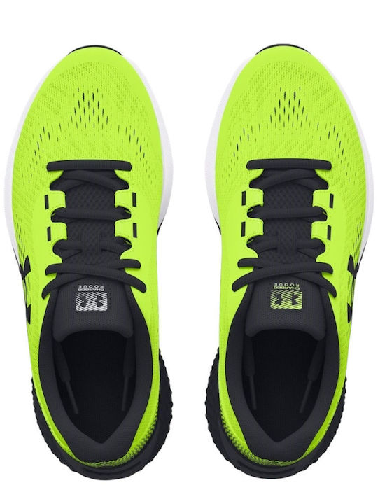 Charged Rogue 4 Kids Sports Shoes Running with Laces Yellow