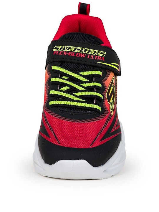 Lighted Gore Kids Sneakers with Scratch & Lights Black