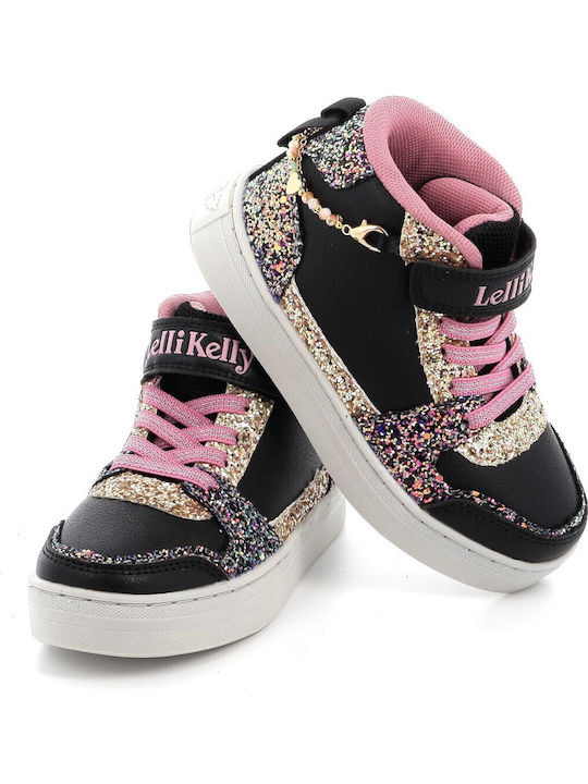 Gioiello Παιδικά Sneakers High με Σκρατς Μαύρα