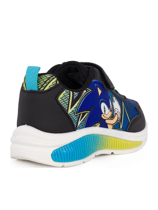 Sonic Kids Sneakers with Scratch & Lights Black