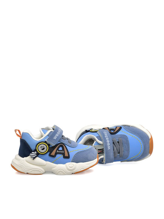Παιδικά Sneakers με Σκρατς Μπλε