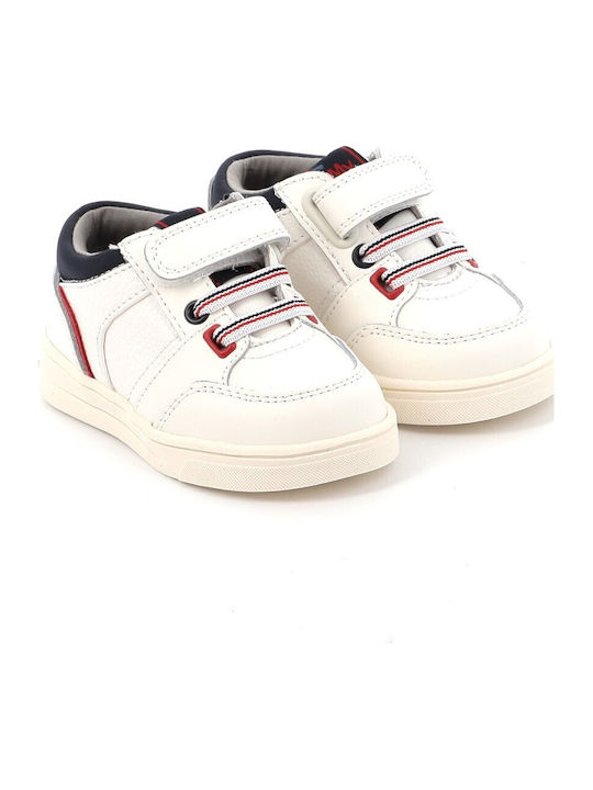 City Kids Sneakers with Scratch White