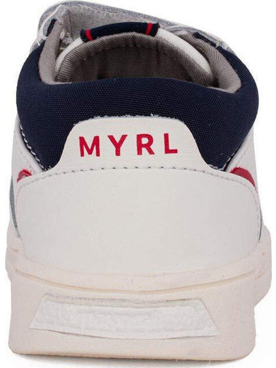City Kids Sneakers with Scratch White