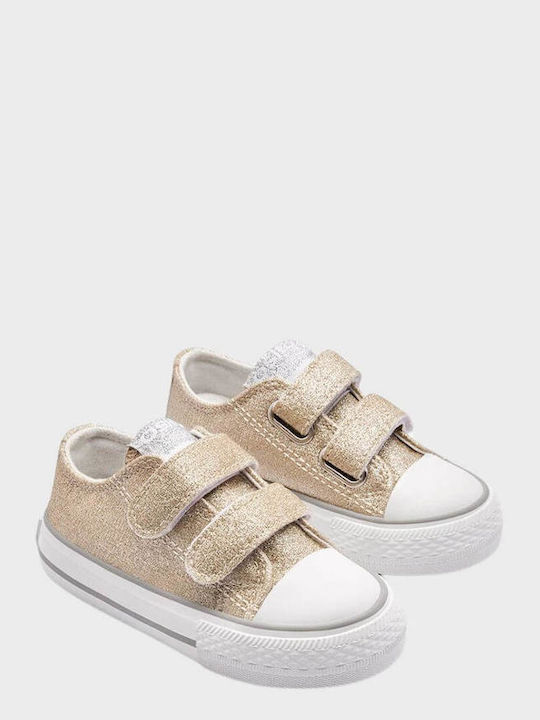 Kids Sneakers with Scratch Gold