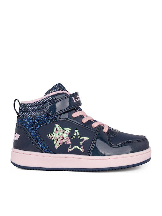 Serena Kids Sneakers High with Scratch Blue