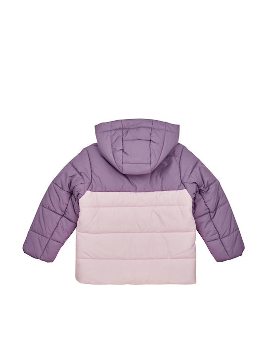 Kids' Sports Jacket Short with Hood Purple
