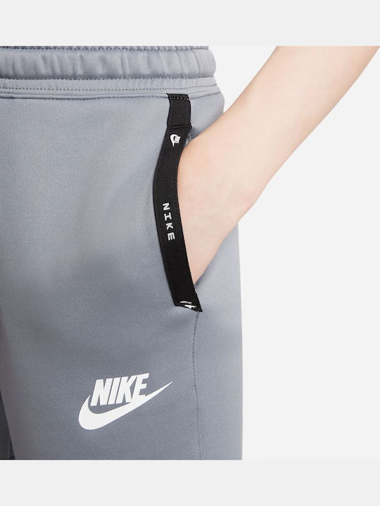 Παιδικό Φούτερ με Κουκούλα και Τσέπες Γκρι Sportswear
