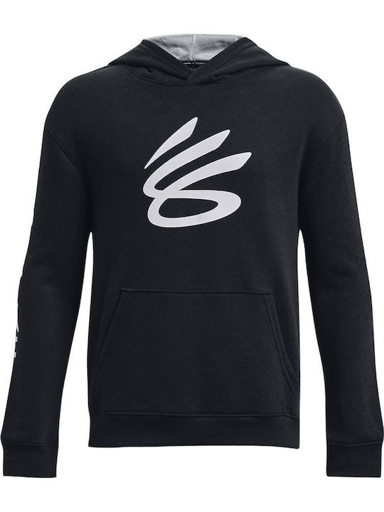 Kinder-Sweatshirt mit Kapuze Schwarz Splash