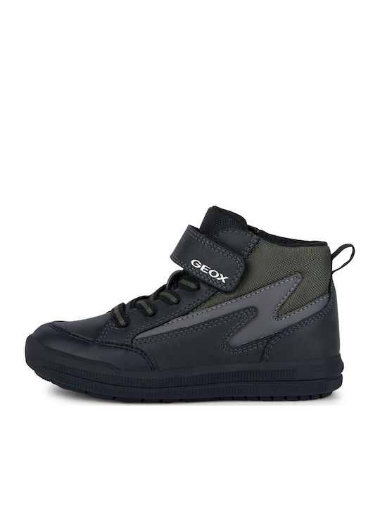 J Arzach Boy Kids Boots with Velcro Black