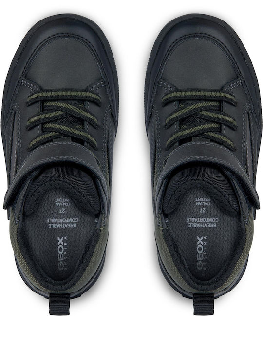 J Arzach Boy Kids Boots with Velcro Black