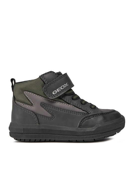 J Arzach Boy Kids Boots with Velcro Black