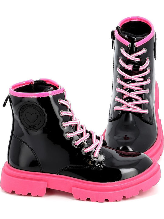 Kinderstiefel mit Reißverschluss Schwarz